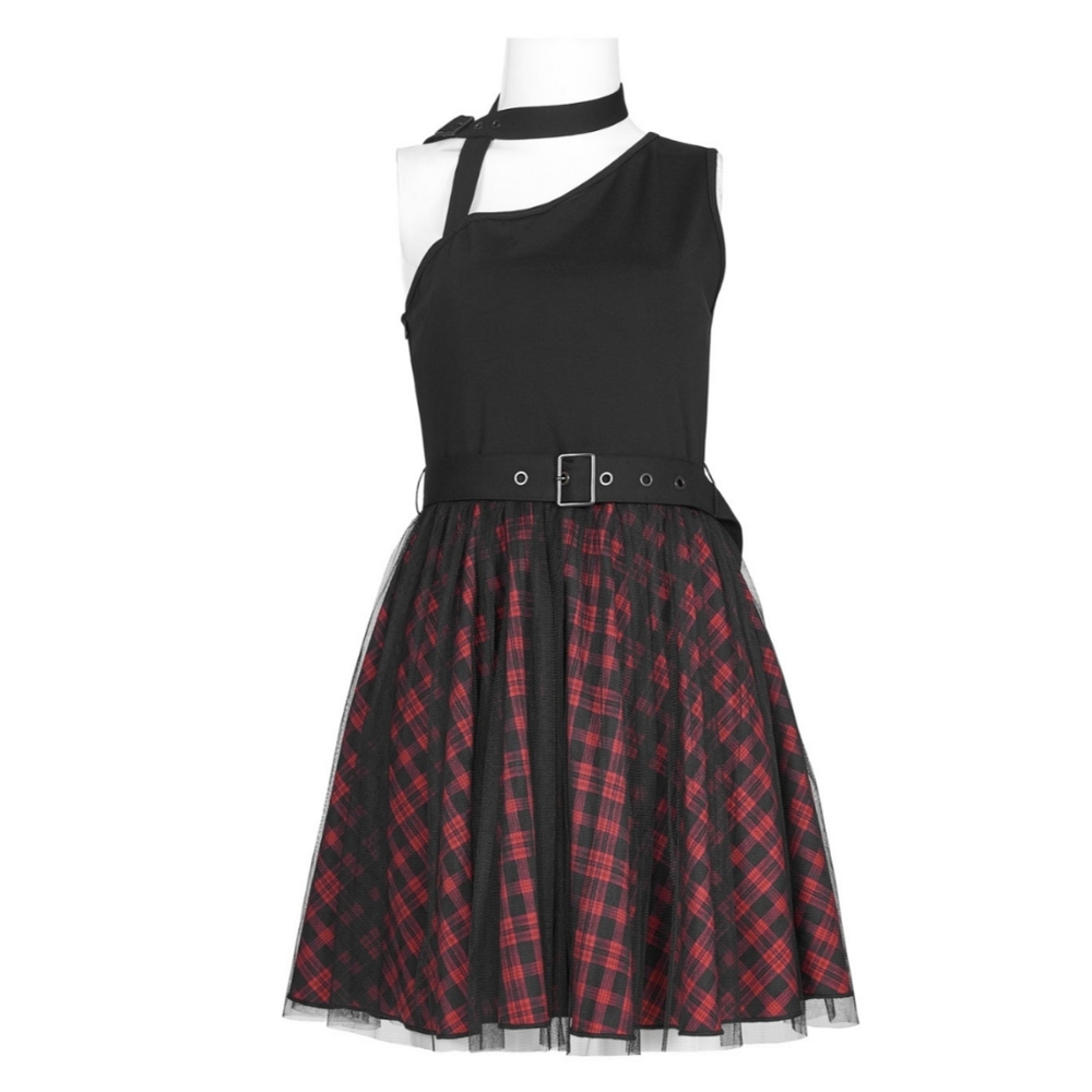 Punk Rave Plaid Dress - Picture 9 of 13